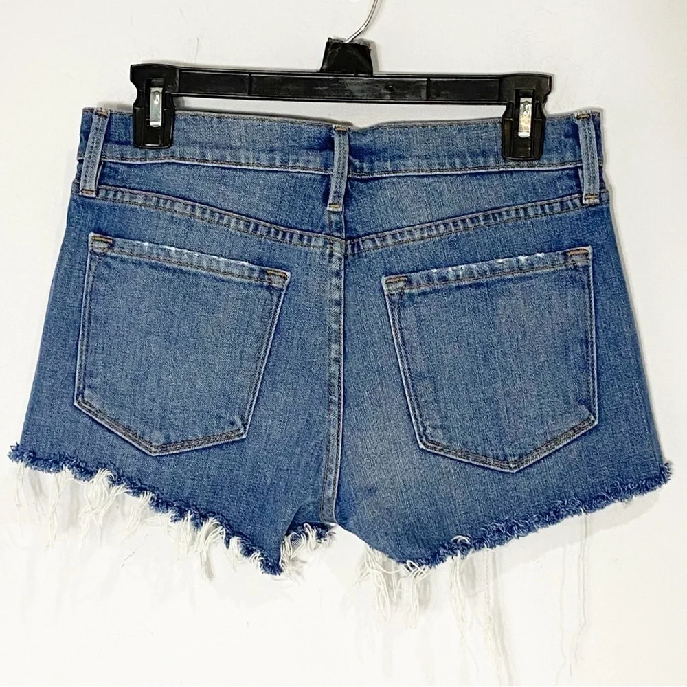FRAME  Le Cutoff Valle Tulip Hem Denim Shorts